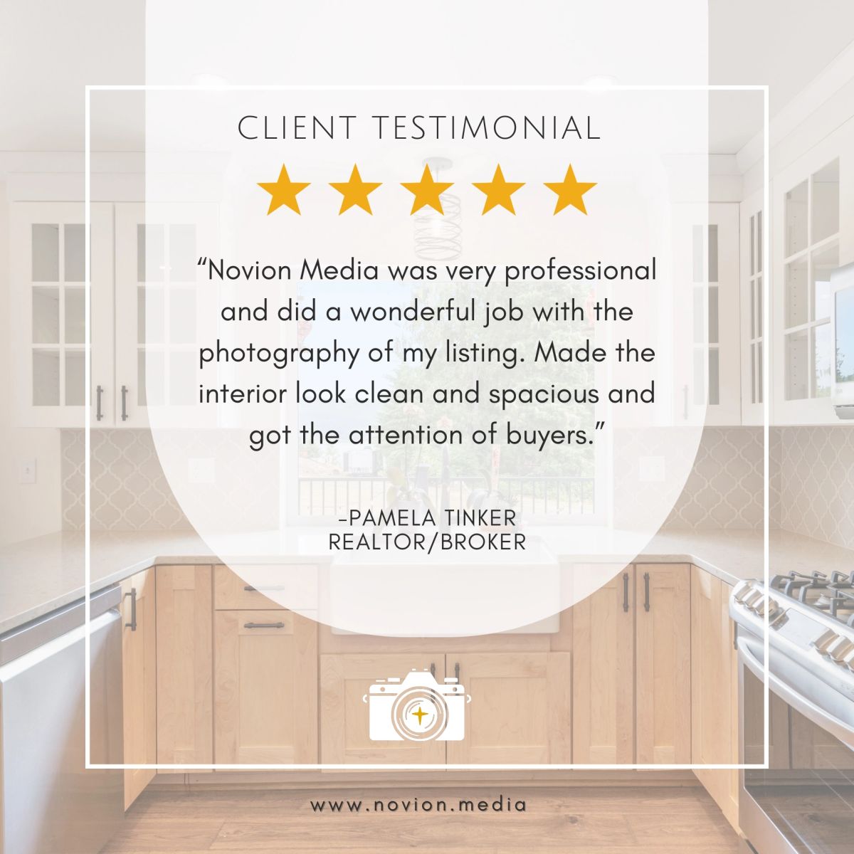 Client testimonial — Pamela Tinker, Realtor/Broker